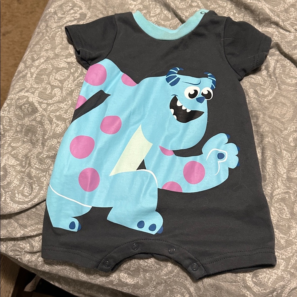 Disney Black and Blue Monster Romper